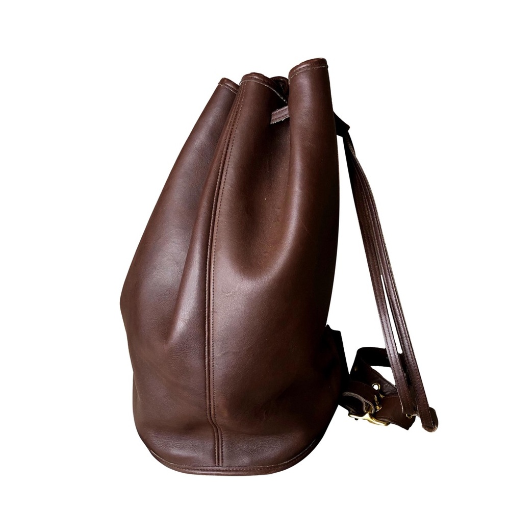 Vintage COACH Mahogany Glove Tanned Leather Sling Backpack Shoulder Bag 9929 - Picture 1 of 16